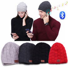 Load image into Gallery viewer, Smart Cap Sport Bluetooth Soft Winter Hat Headset Wireless Beanie